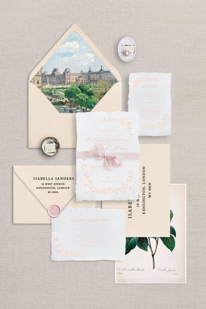 blossom invitation suite