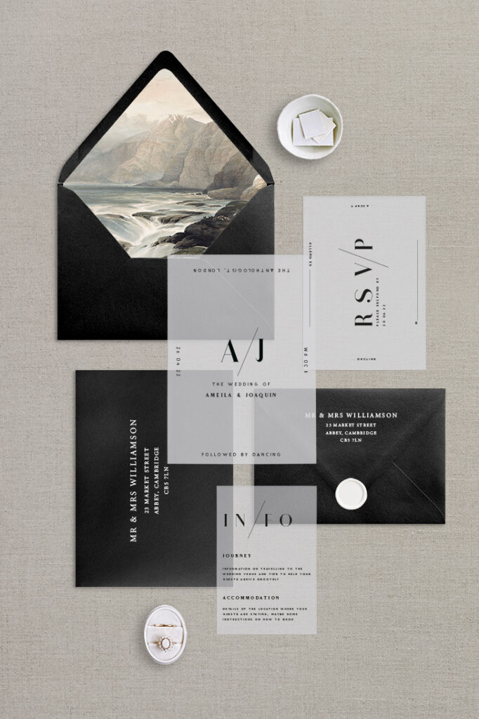 minimal invitation suite