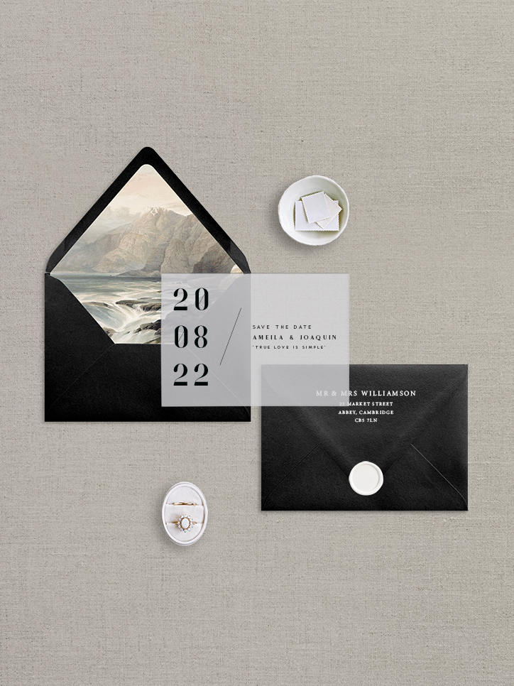 minimal save the date