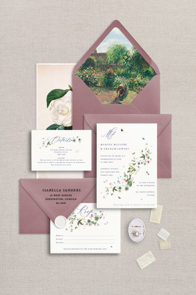 sarcel gardens invitation suite